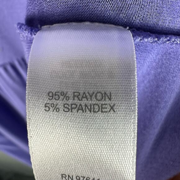 J Jill Dress Womens Med Purple Stretch Pockets Short Sleeve Beach Vacation Boho - Picture 9 of 14